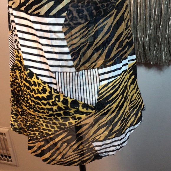 👑 Lynn Ritchie Silver Jungle Print Tank Top XS - Picture 6 of 9